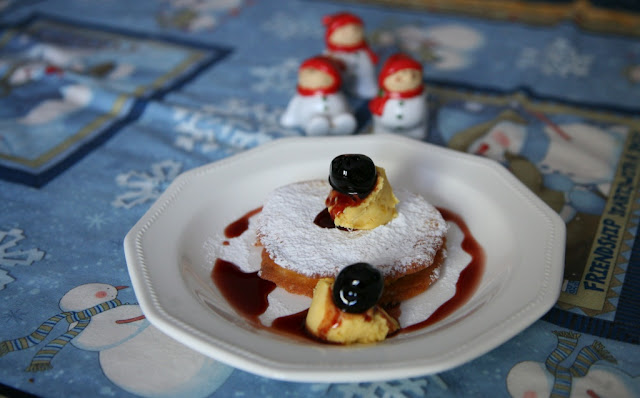 Cialde croccanti con crema al passito